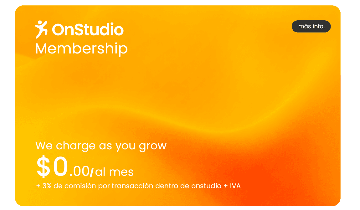 Tarjeta de precio de Onstudio Membership