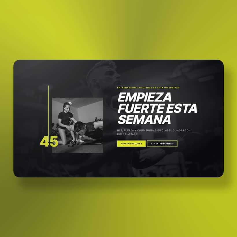 Plantilla Alta intensidad