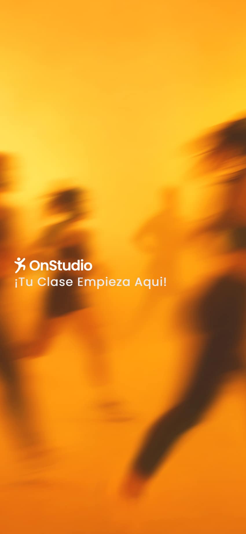 Captura de app móvil: Bienvenida